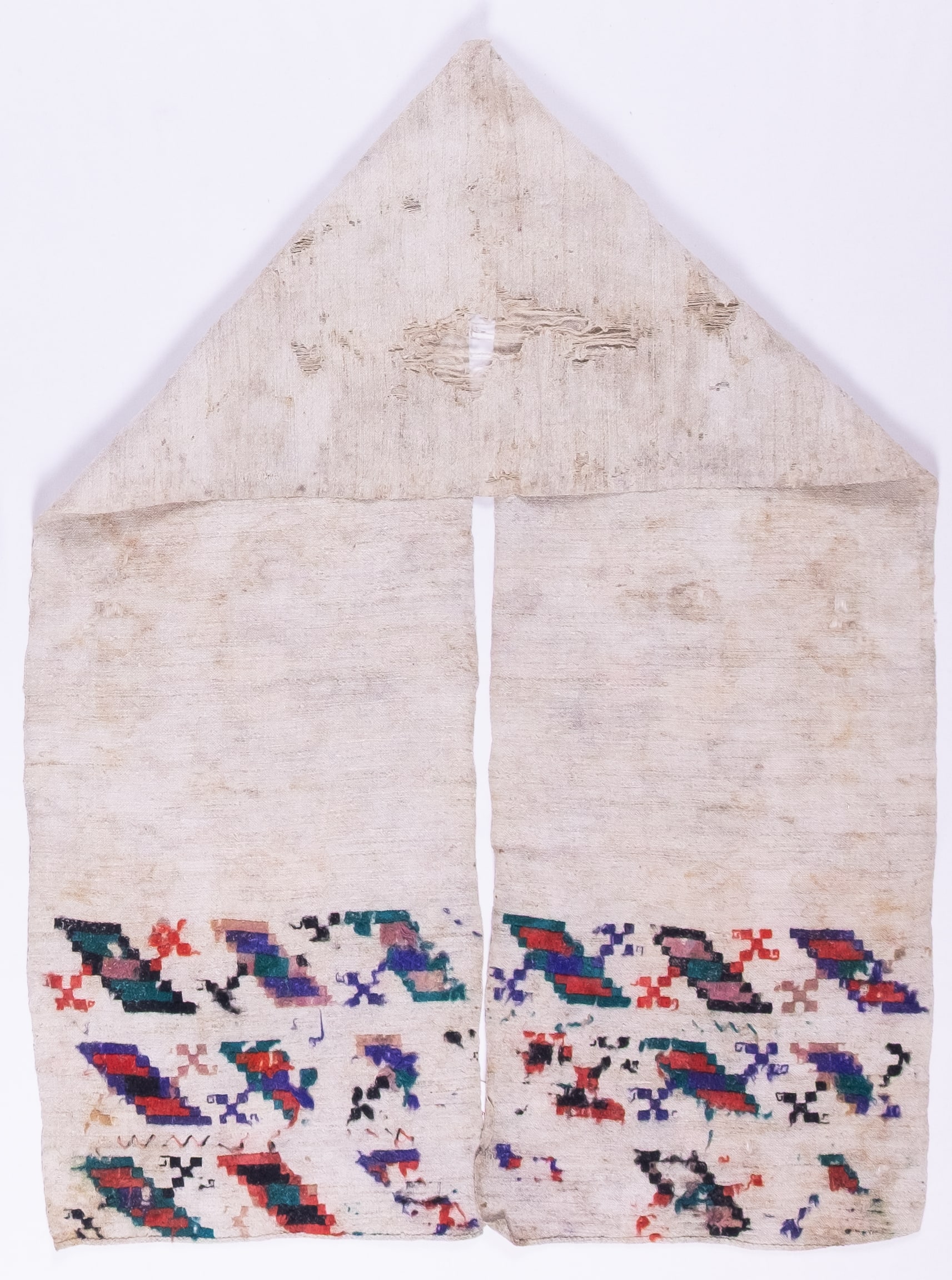 rushnyk ukrainien — 121 — Passé plat, Passé plat compté, Passé plat compté droit — Podolie orientale — collection Zablotska-Koval
