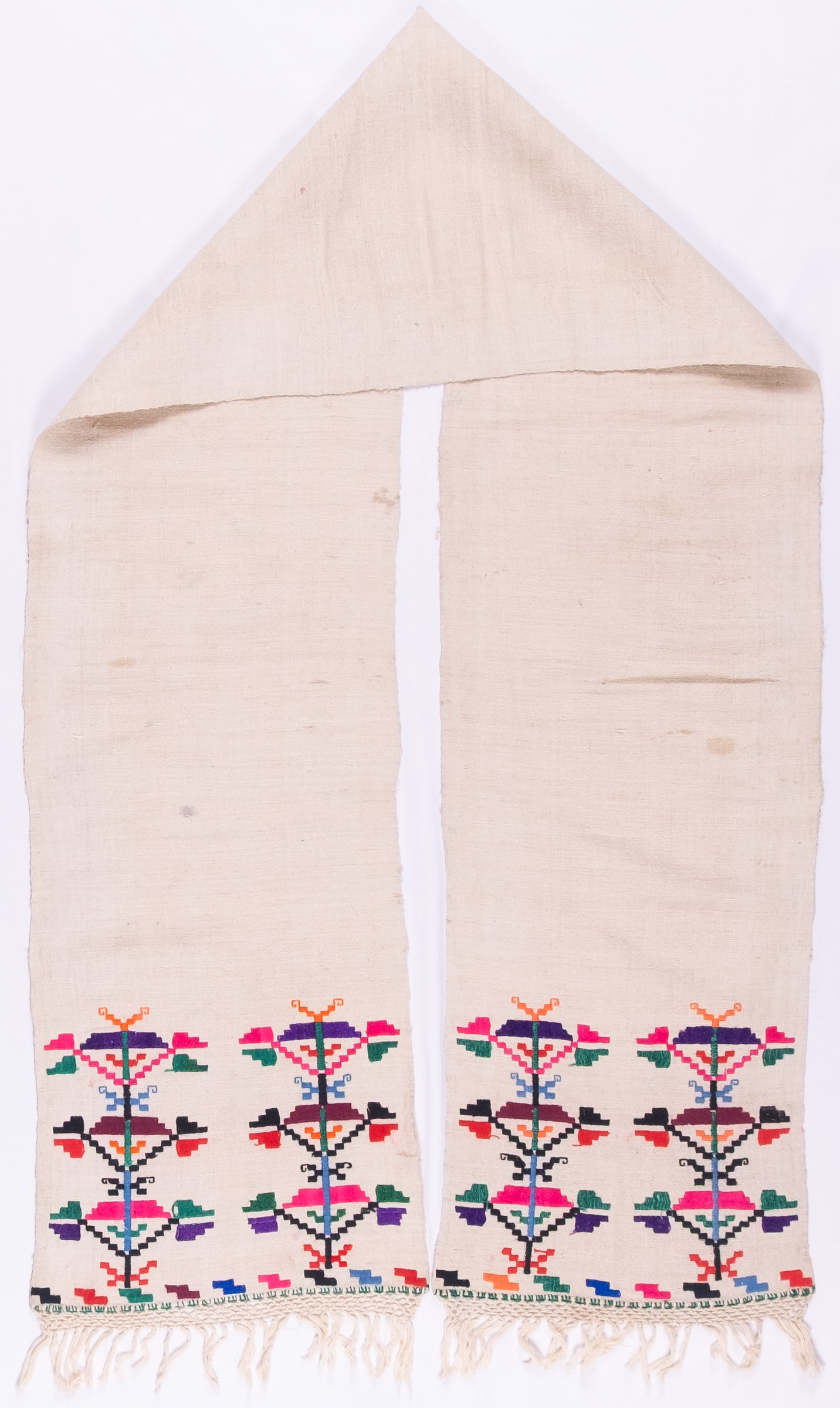 Ukrainian rushnyk — 128 — Satin stitch, Counted satin stitch, Straight counted satin stitch — Eastern Podolia — Zablotska-Koval collection