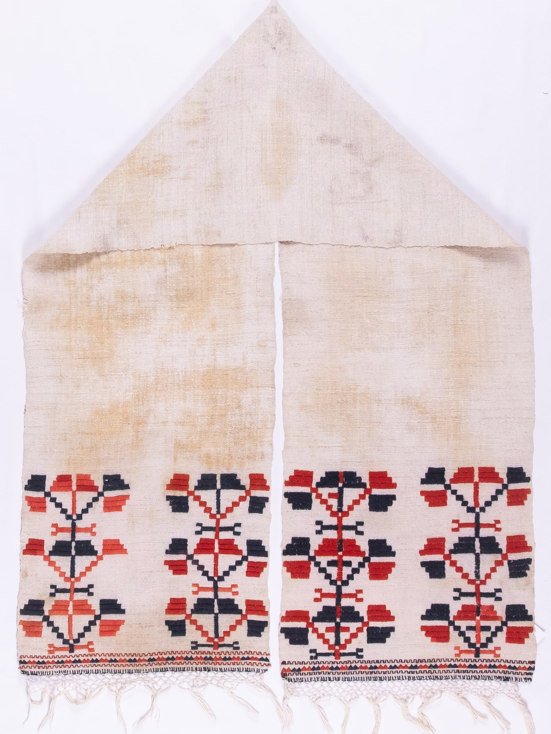Ukrainian rushnyk — 129 — Satin stitch, Counted satin stitch, Straight counted satin stitch — Eastern Podolia — Zablotska-Koval collection