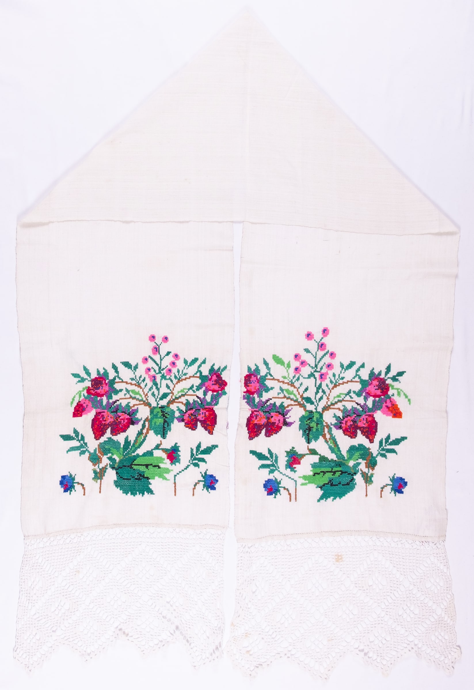 Ukrainian rushnyk — 130 — Cross-stitch — Eastern Podolia — Zablotska-Koval collection