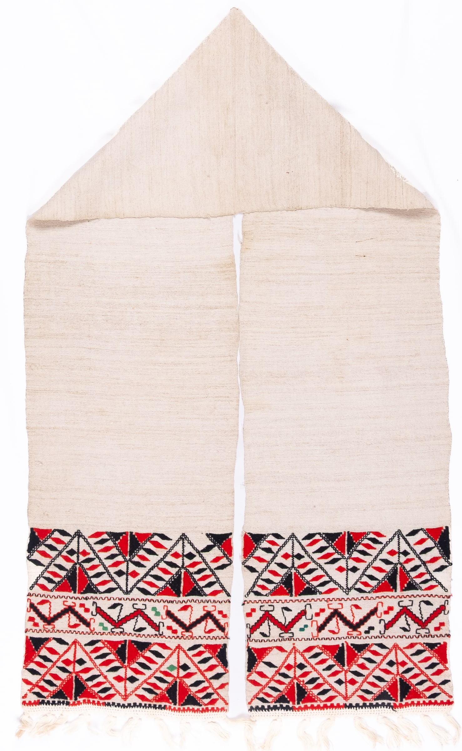 Ukrainian rushnyk — 18 — Satin stitch, Counted satin stitch, Straight counted satin stitch — Eastern Podolia — Zablotska-Koval collection
