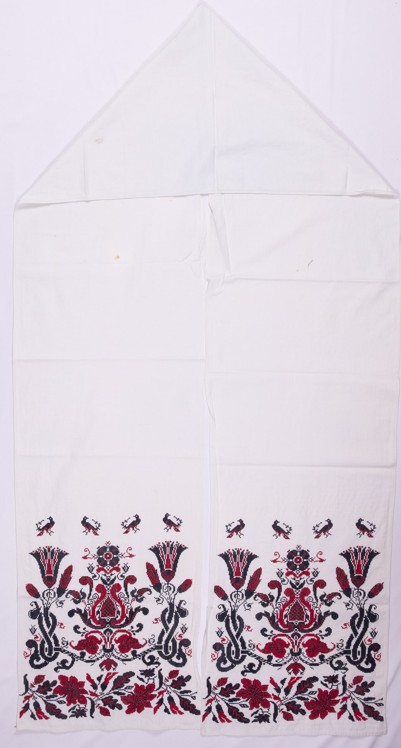 Ukrainian rushnyk — 218 — Cross-stitch — Polesia — Birds, Flowers — Zablotska-Koval collection
