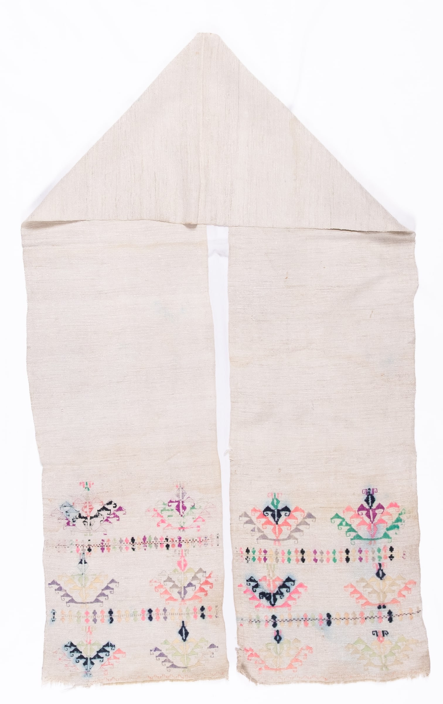 Ukrainian rushnyk — 23 — Satin stitch, Counted satin stitch, Straight counted satin stitch — Eastern Podolia — Zablotska-Koval collection