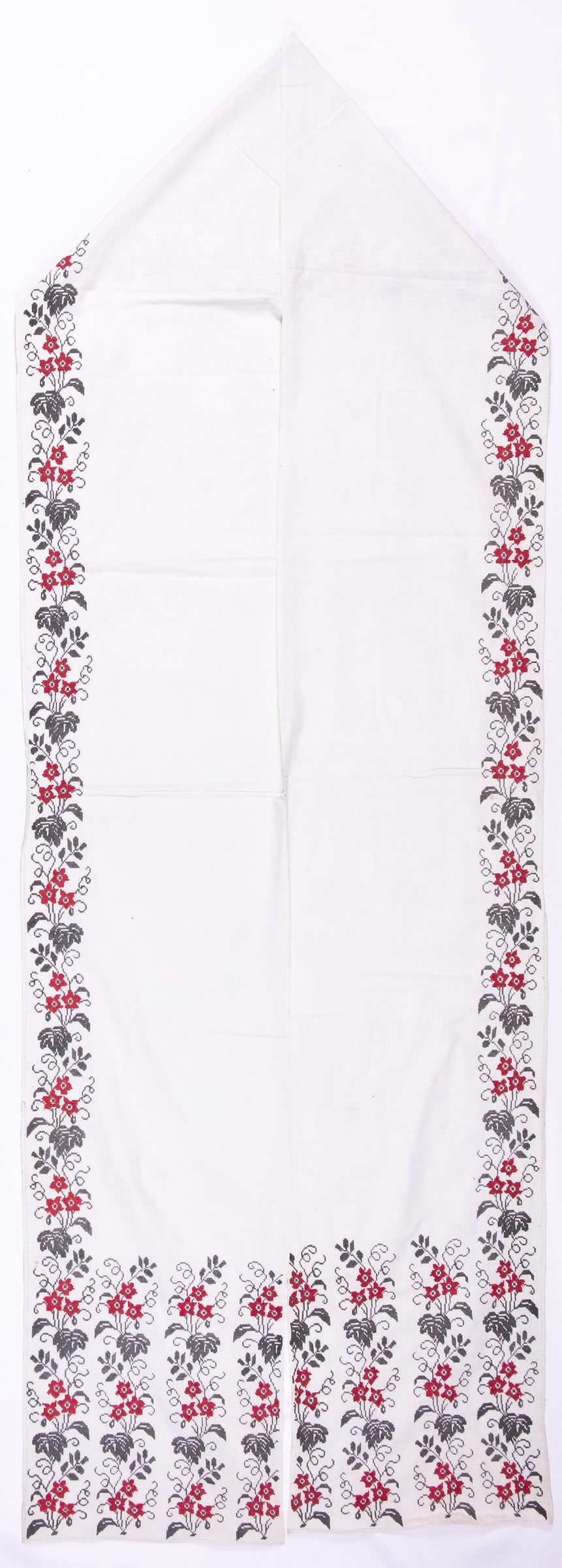 Ukrainian rushnyk — 246 — Cross-stitch — Polesia — Flowers — Zablotska-Koval collection