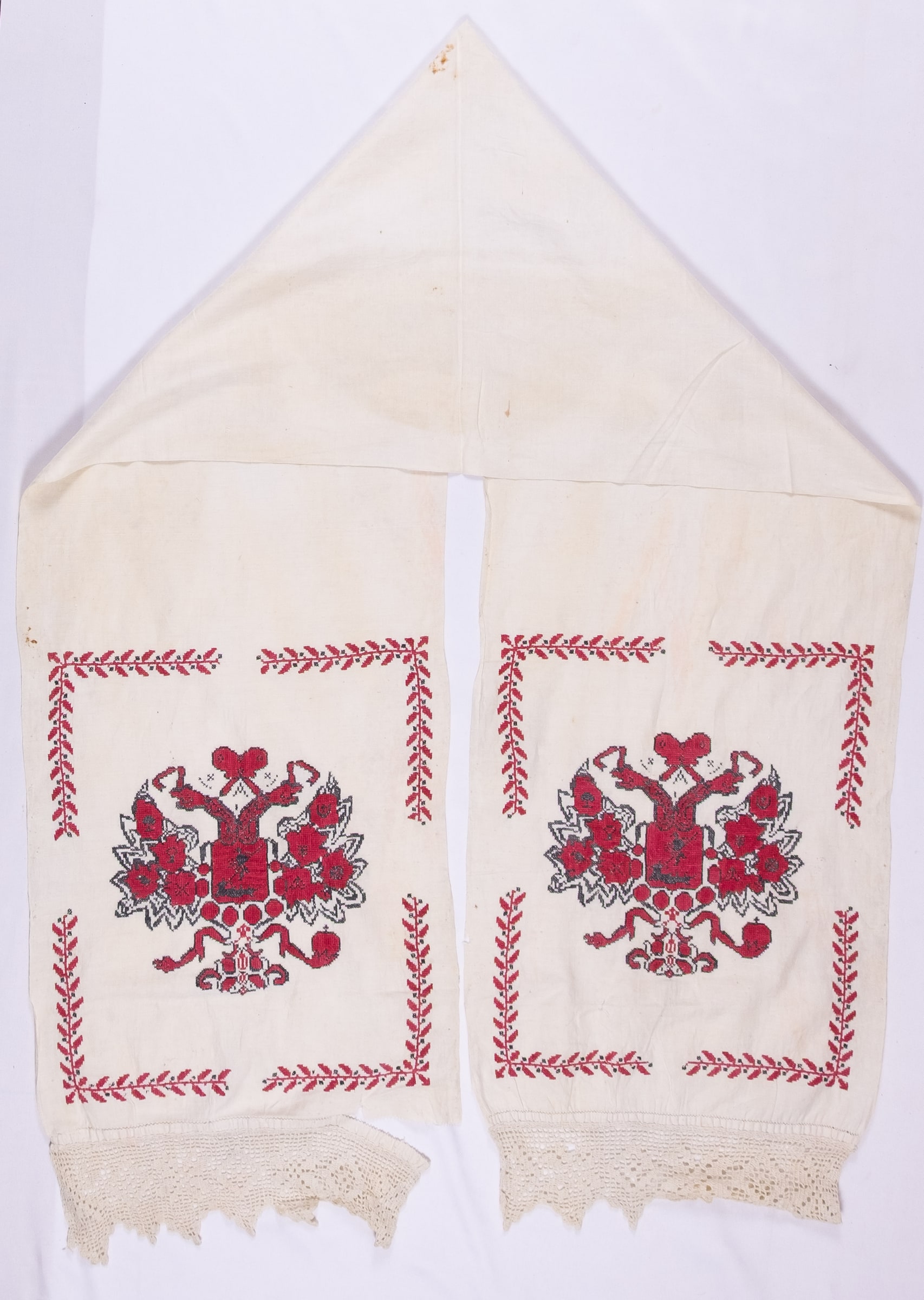 Ukrainian rushnyk — 273 — Cross-stitch — Poltava region — Zablotska-Koval collection