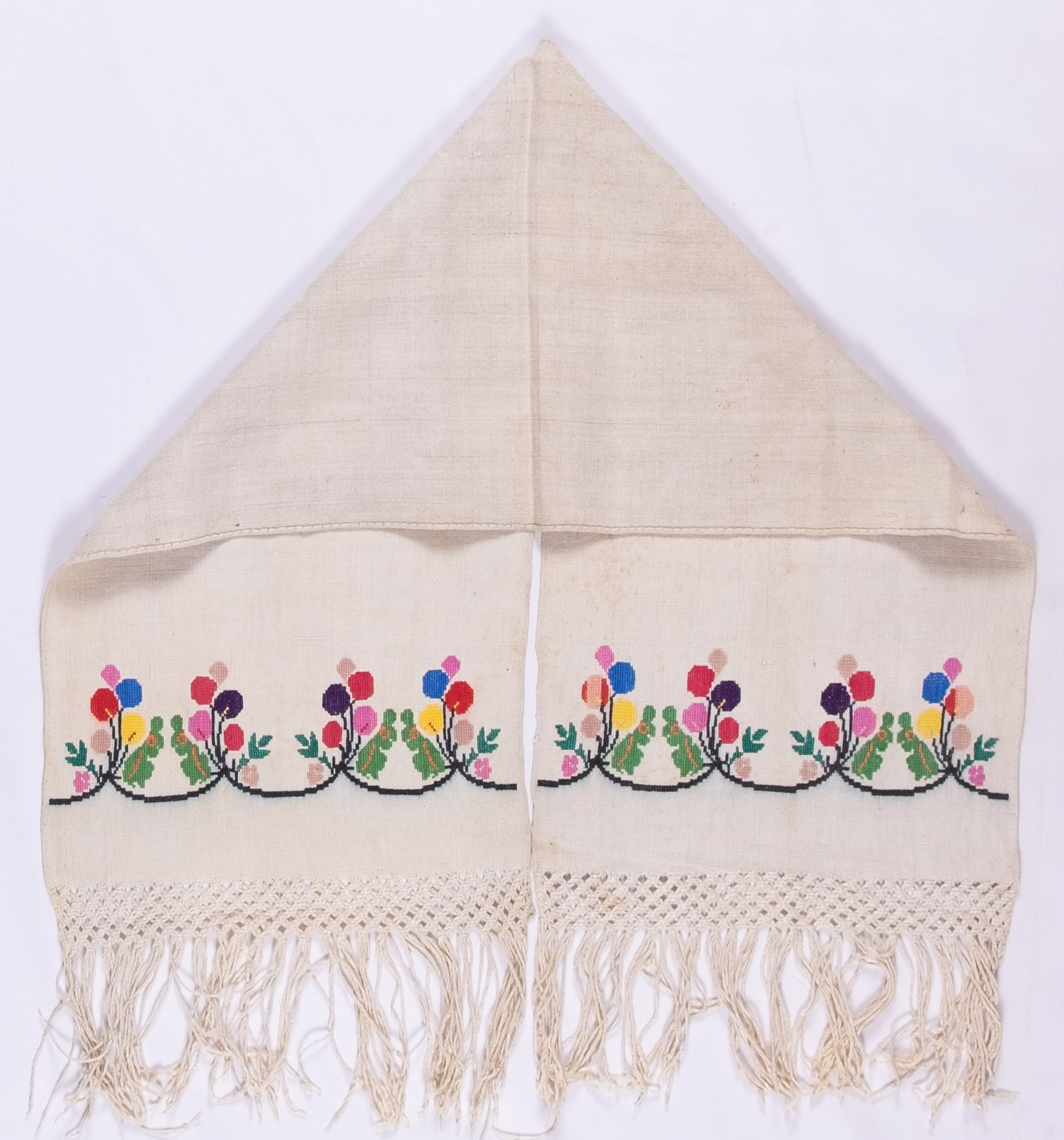rushnyk ukrainien — 274 — Point de croix — Galicie — Animaux — collection Zablotska-Koval