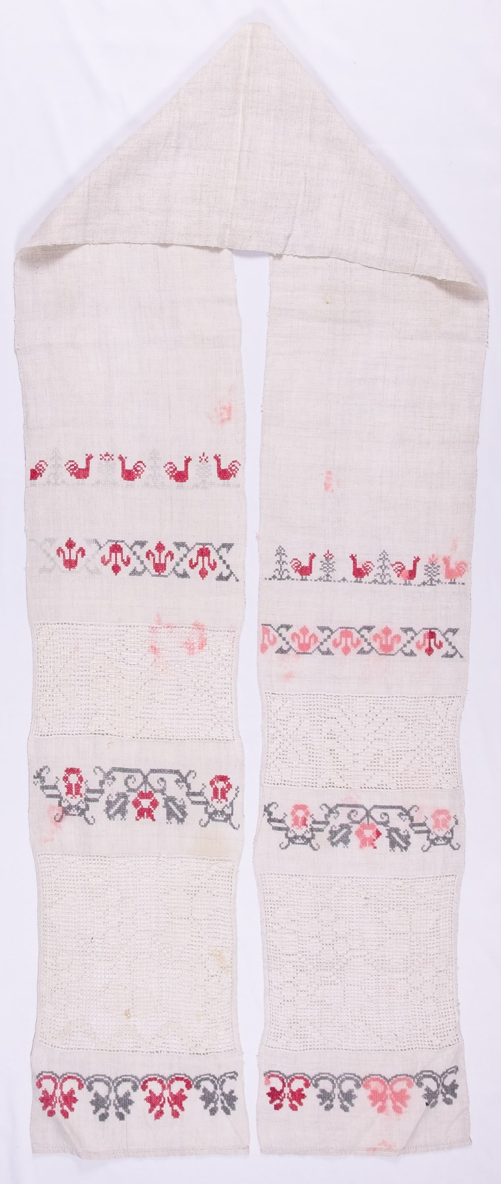 Ukrainian rushnyk — 282 — Cross-stitch — Sloboda Ukraine — Birds — Zablotska-Koval collection