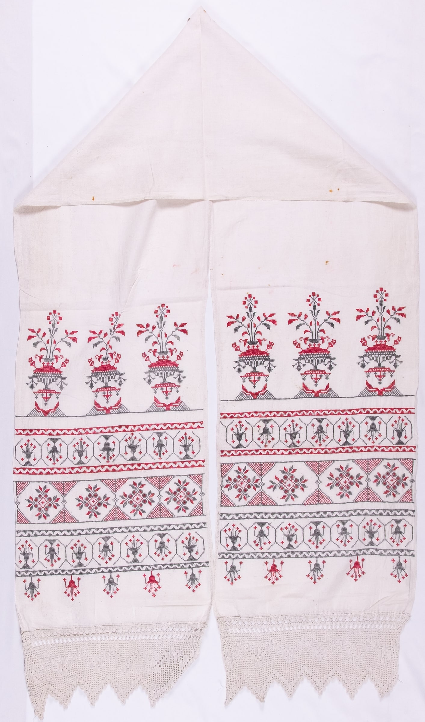 Ukrainian rushnyk — 287 — Cross-stitch — Poltava region — Zablotska-Koval collection