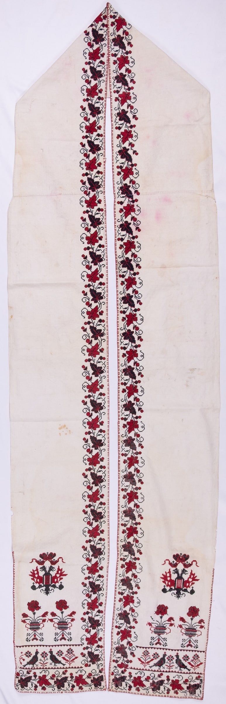 rushnyk ukrainien — 298 — Point de croix — Polésie — collection Zablotska-Koval