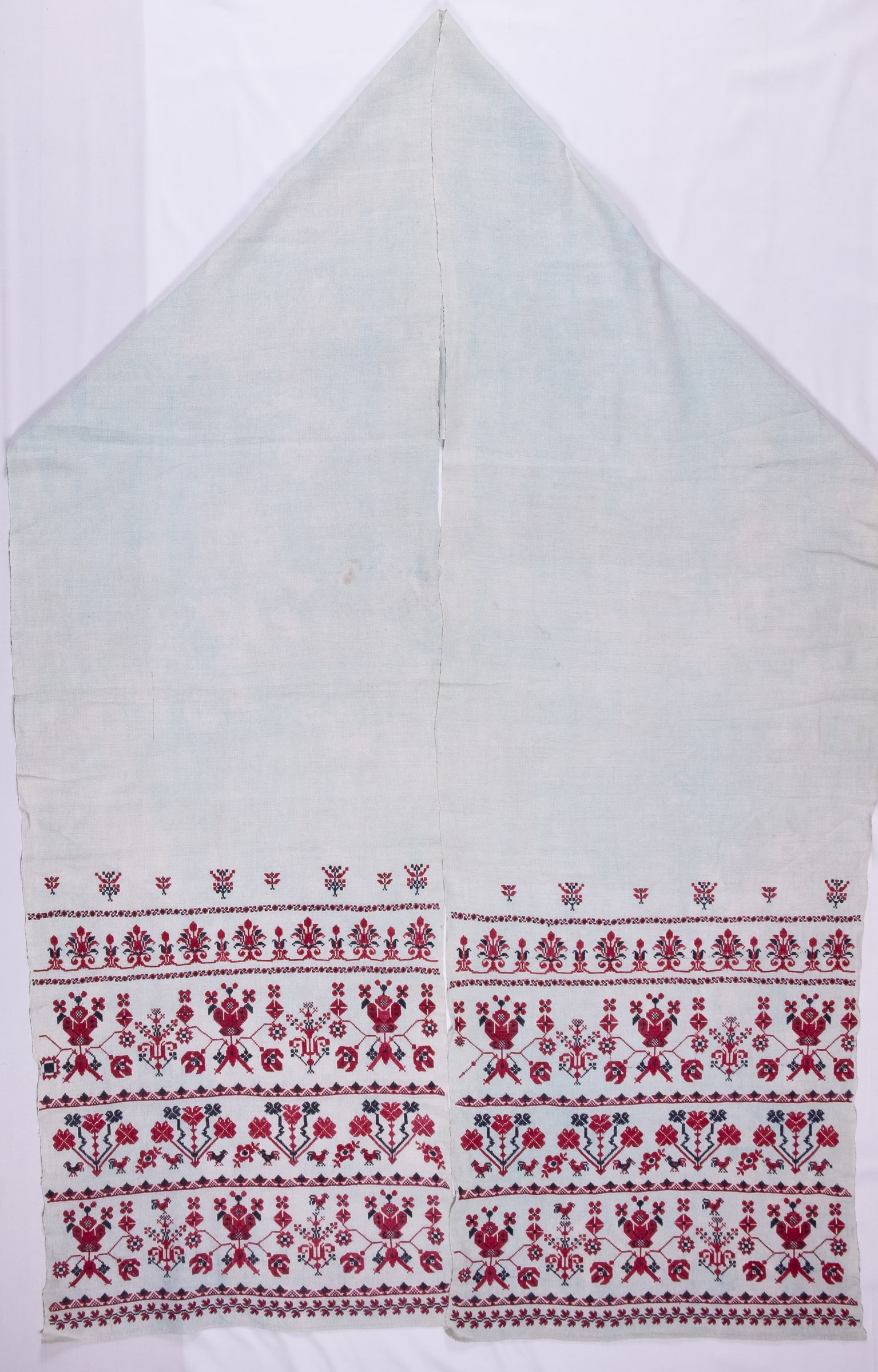 Ukrainian rushnyk — 312 — Cross-stitch — Polesia — Birds, Flowers — Zablotska-Koval collection