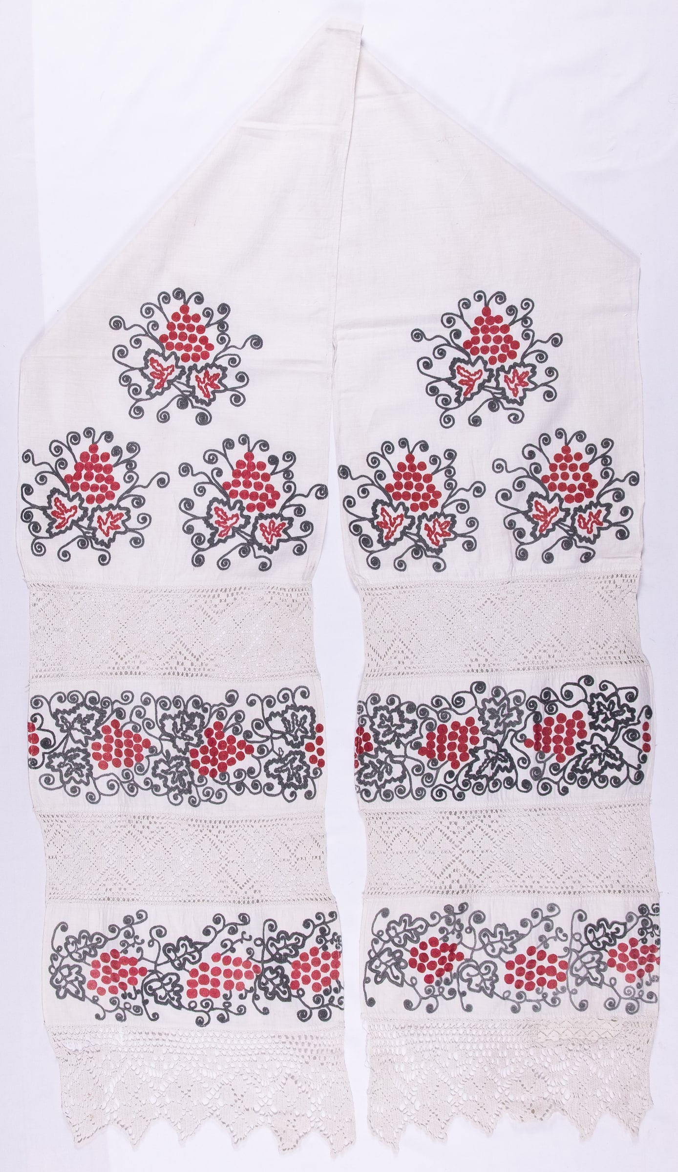 Ukrainian rushnyk — 385 — traditional Ukrainian embroidery — Zablotska-Koval collection