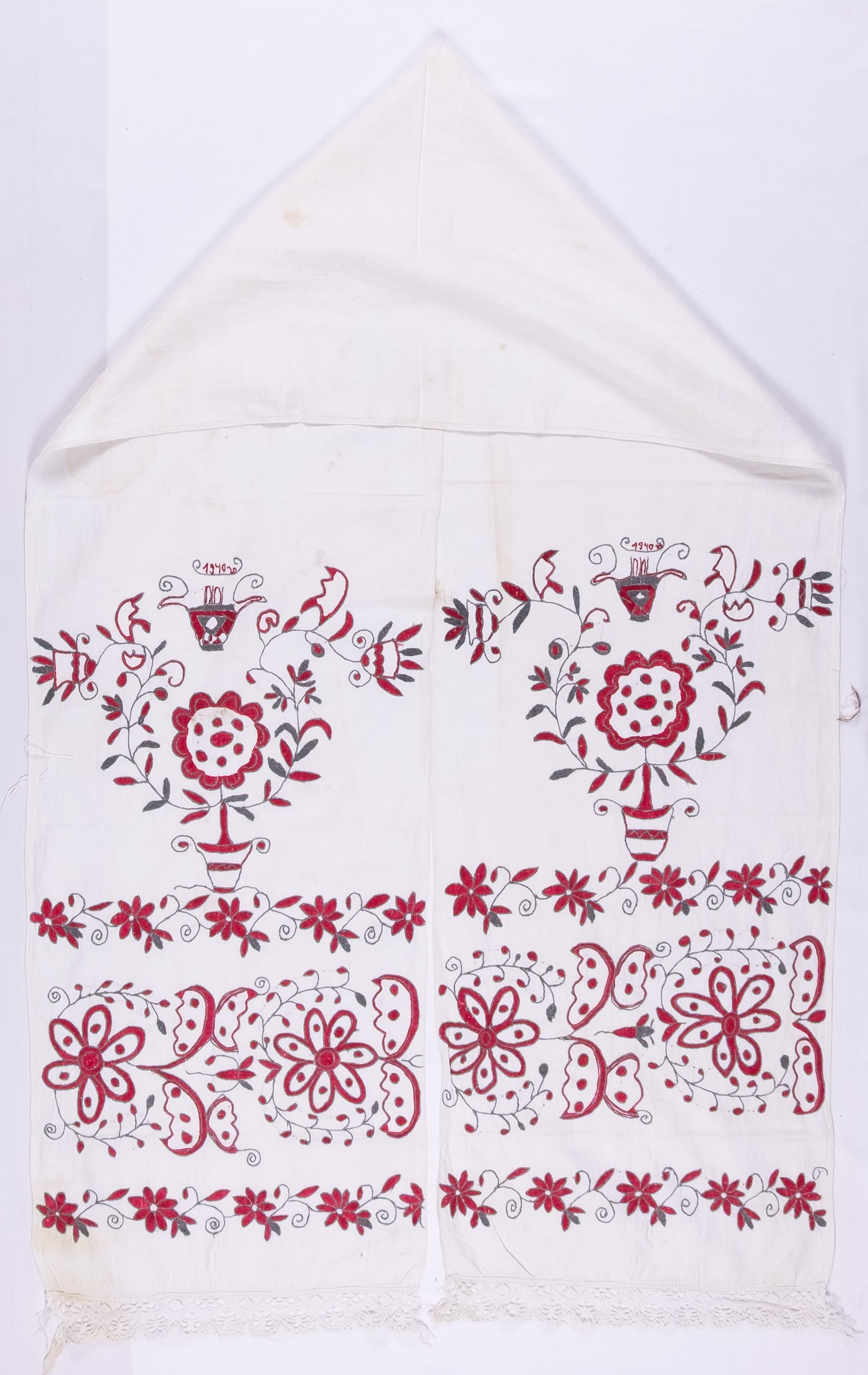 Ukrainian rushnyk — 387 — traditional Ukrainian embroidery — Zablotska-Koval collection
