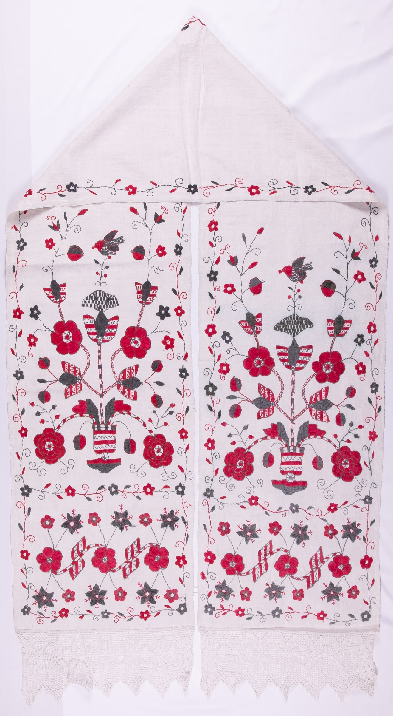 Ukrainian rushnyk — 415 — Satin stitch — Zablotska-Koval collection