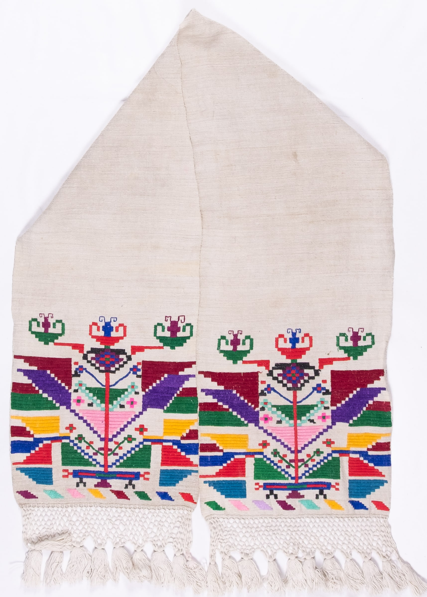 rushnyk ukrainien — 48 — Passé plat, Passé plat compté — Podolie orientale — collection Zablotska-Koval