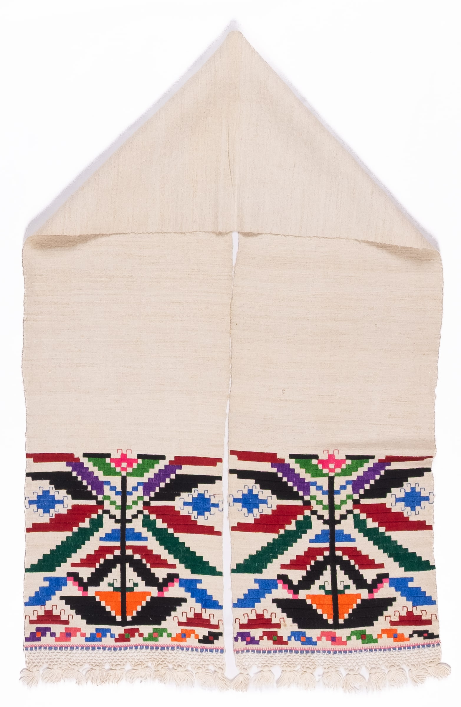 Ukrainian rushnyk — 83 — Satin stitch, Counted satin stitch, Straight counted satin stitch — Eastern Podolia — Zablotska-Koval collection