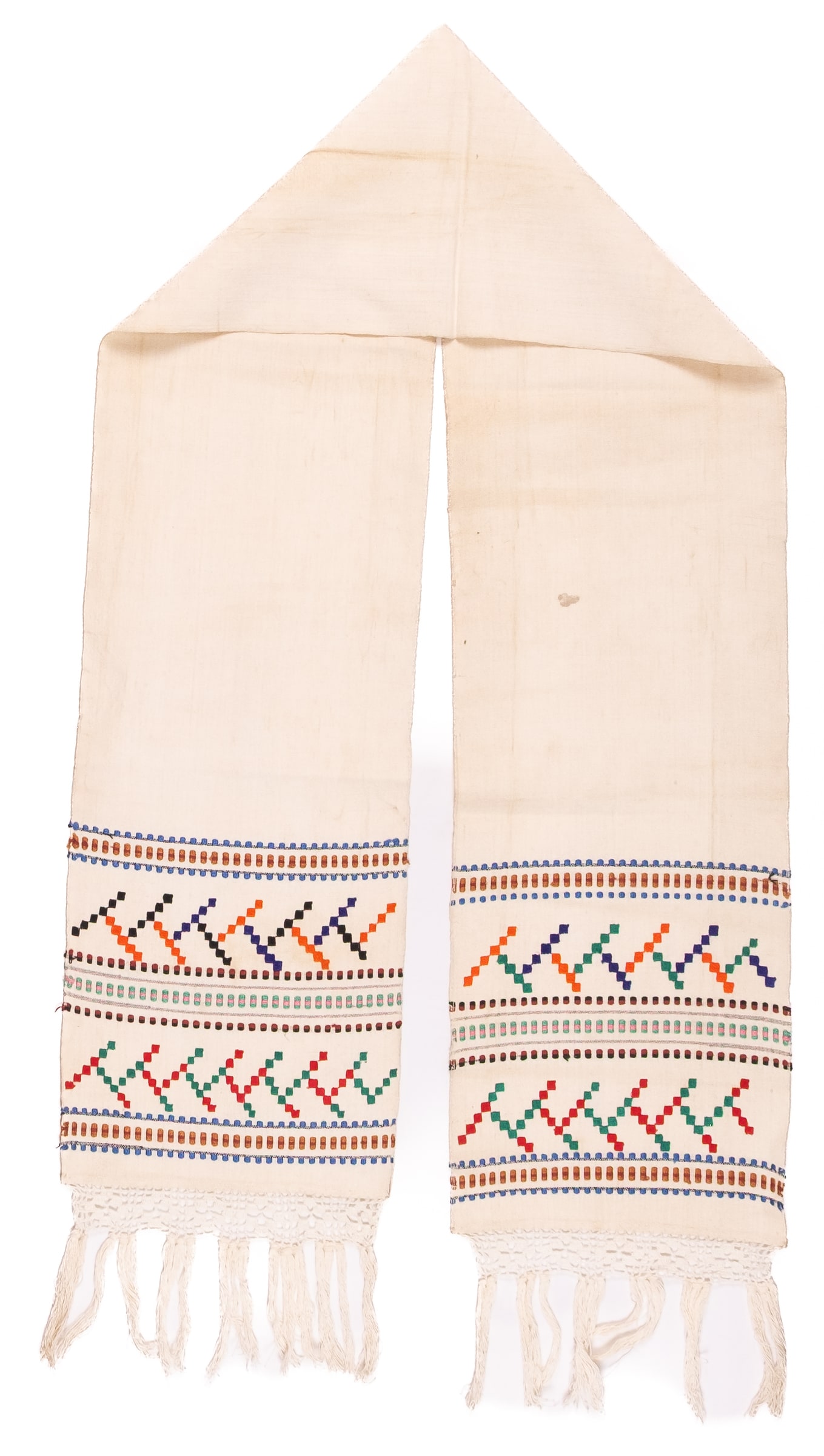 Ukrainian rushnyk — 98 — Satin stitch, Weaving, Counted satin stitch, Straight counted satin stitch — Eastern Podolia — Zablotska-Koval collection