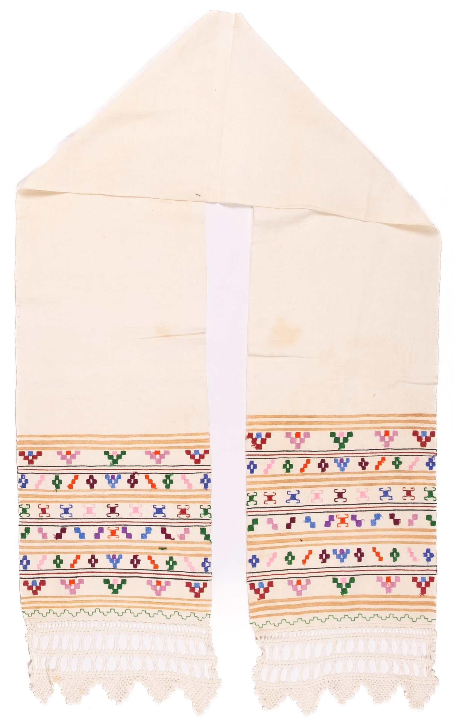 Ukrainian rushnyk — 99 — Satin stitch, Weaving, Counted satin stitch, Straight counted satin stitch — Eastern Podolia — Zablotska-Koval collection